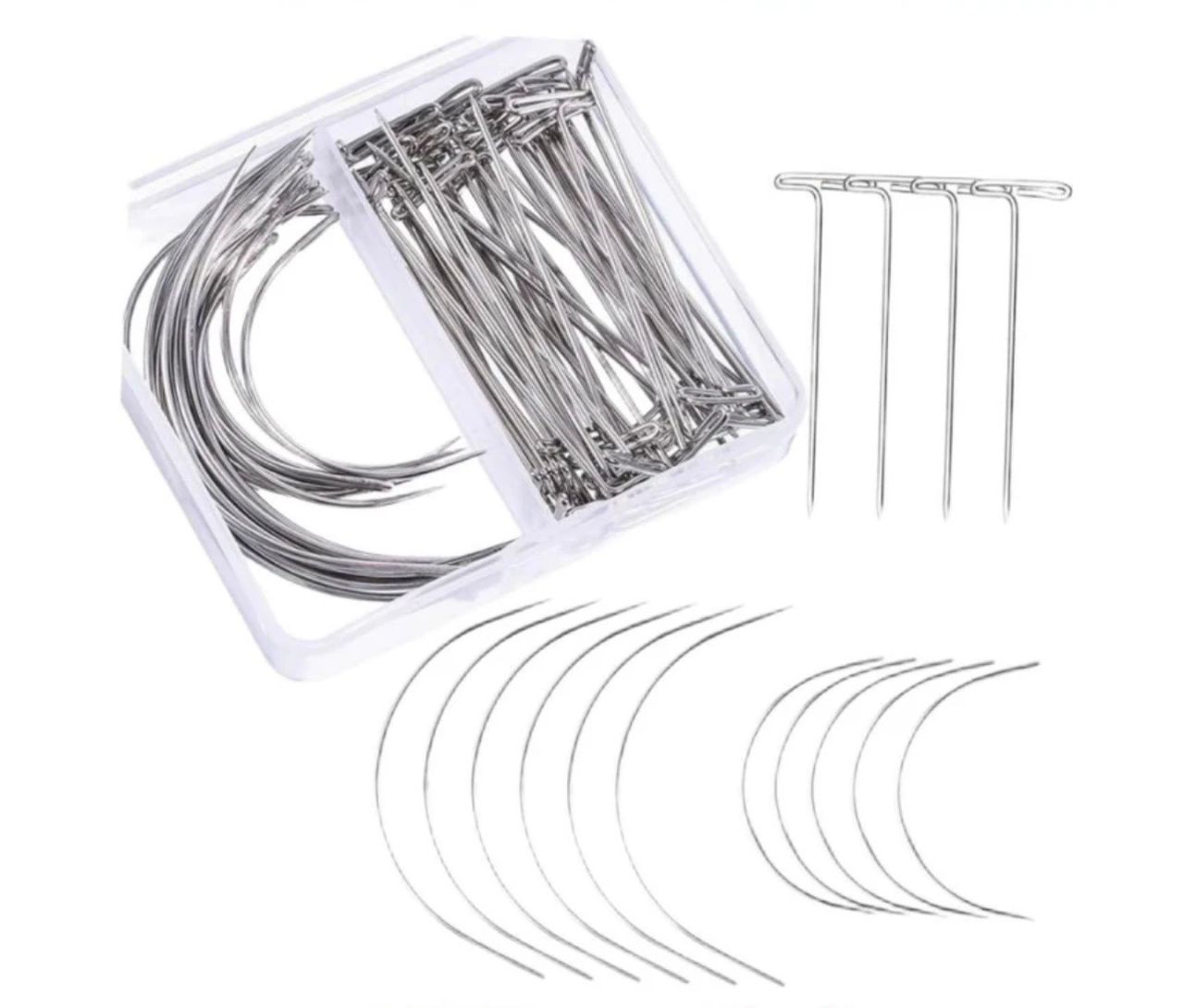 T Pins+curved Needles
