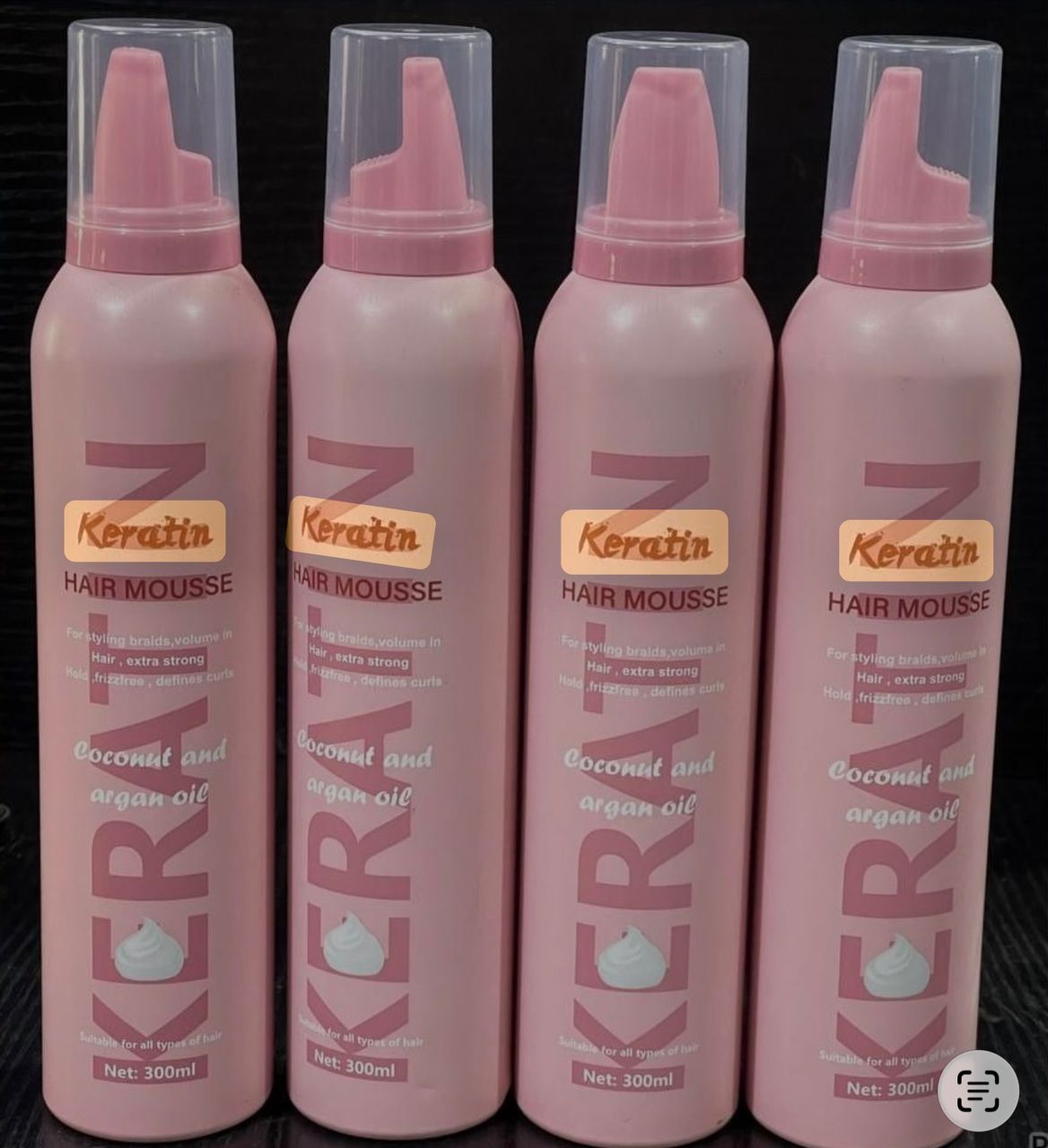 Keratin Mousse Pink 300ml
