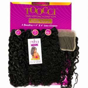 Toocci Pixie Curl Black+closure