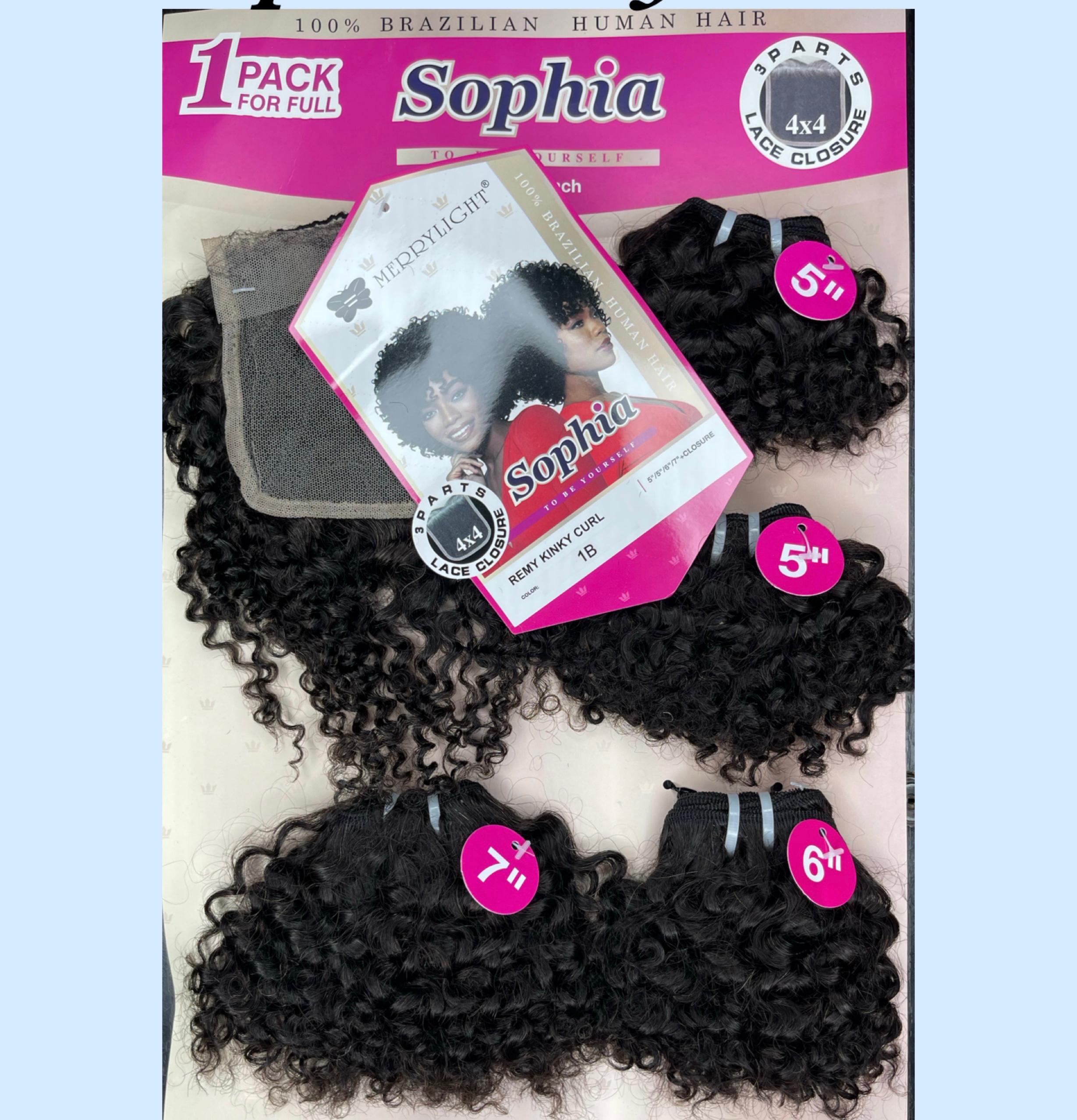 Sophia Kinky Curls 5"6"7"