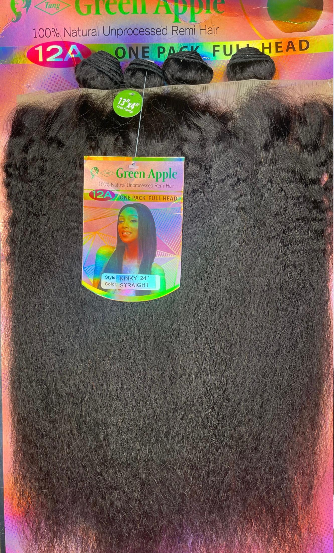Green Apple Kinky Straight + Frontal