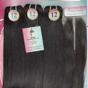 Mr Right Bone Stw Black +kim K Closure