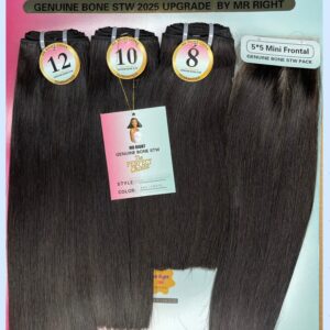 Mr Right Bone Stw Blunt +5*5 Closure