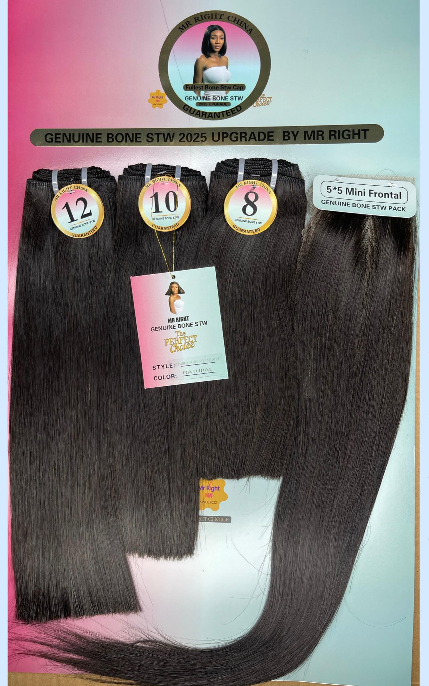 Mr Right Bone Stw Blunt +5*5 Closure