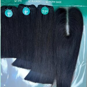 Lumi Bone Straight  Blunt Black