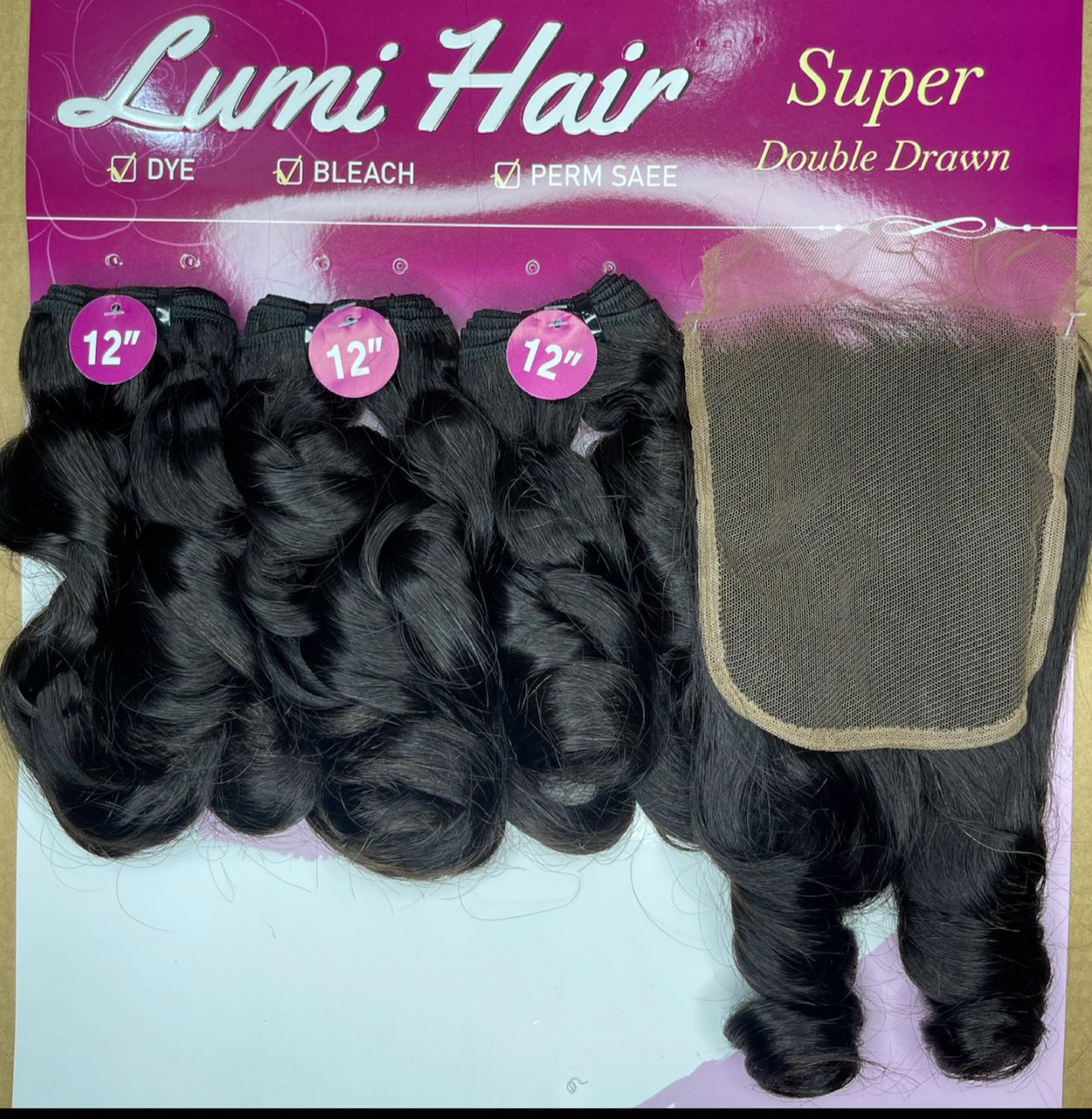 Lumi Spiral Sdd Black+5*5 Closure
