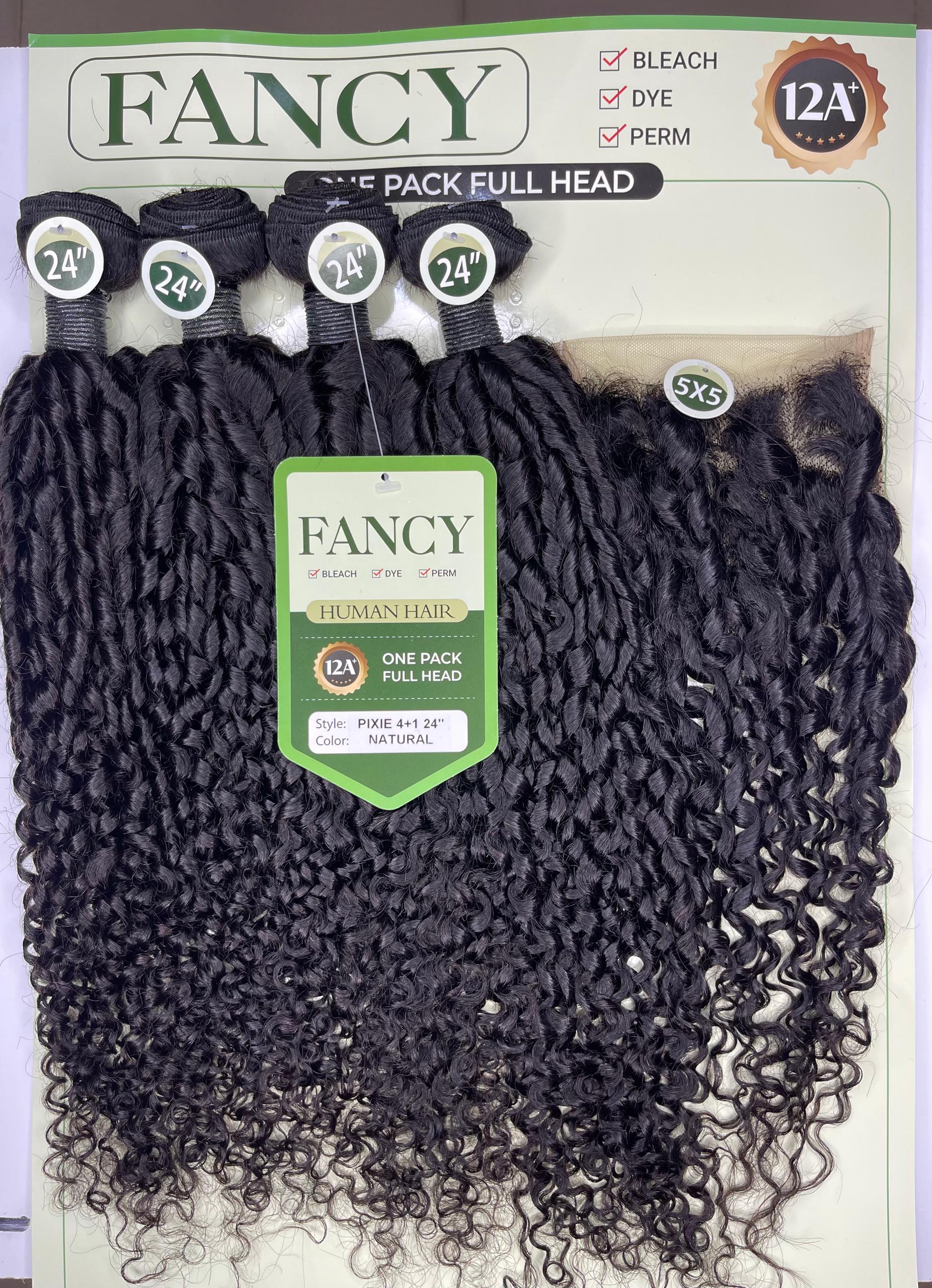 Fancy Pixie Black+5*5 Closure