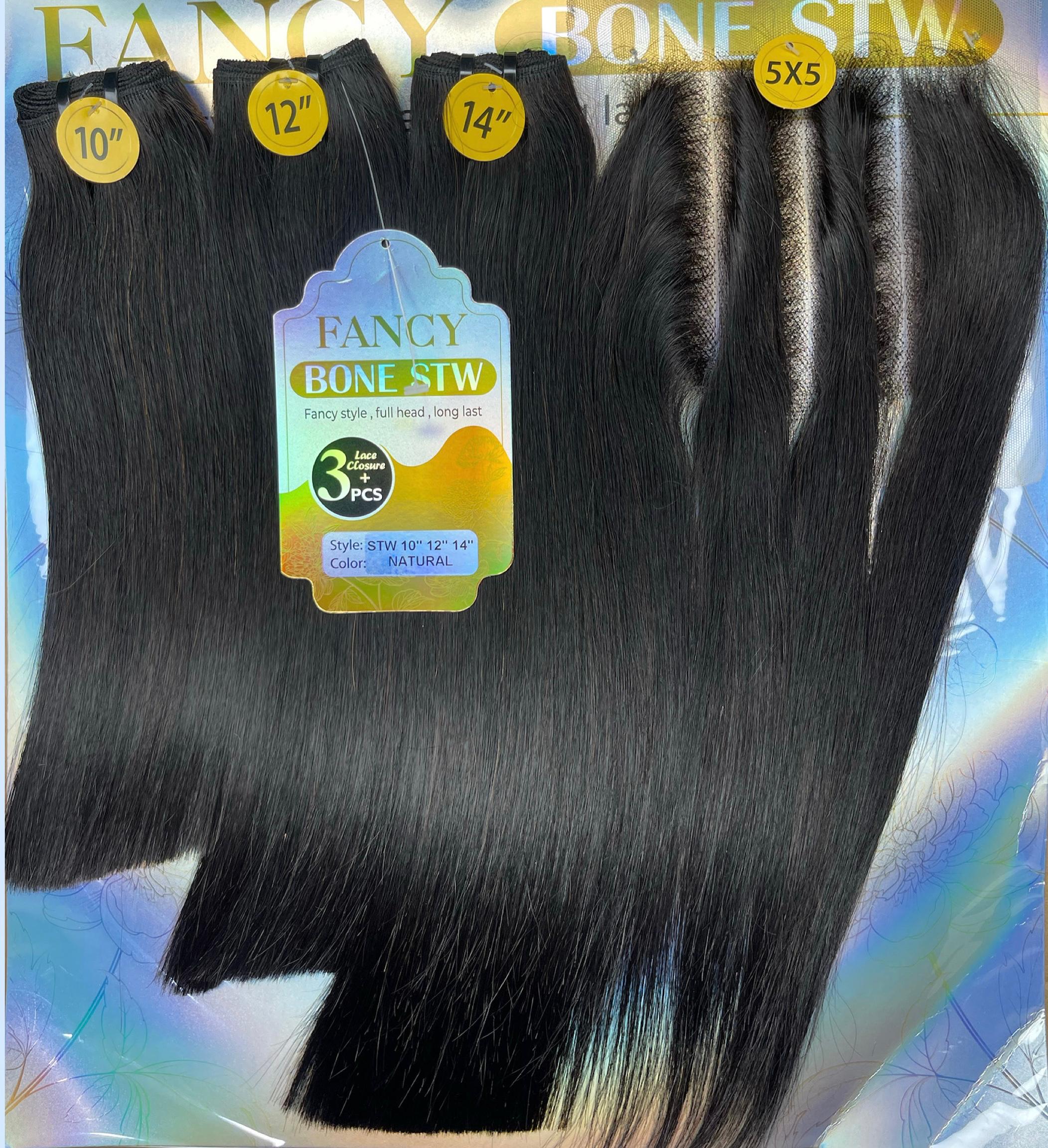 Fancy Bone Straight Black 5*5 Layers