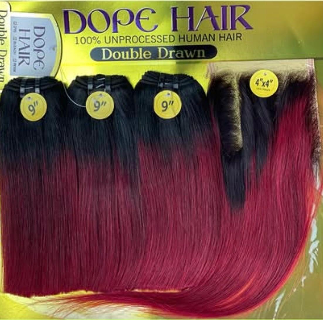 Dope Dd Stw T1b/burgundy +closure