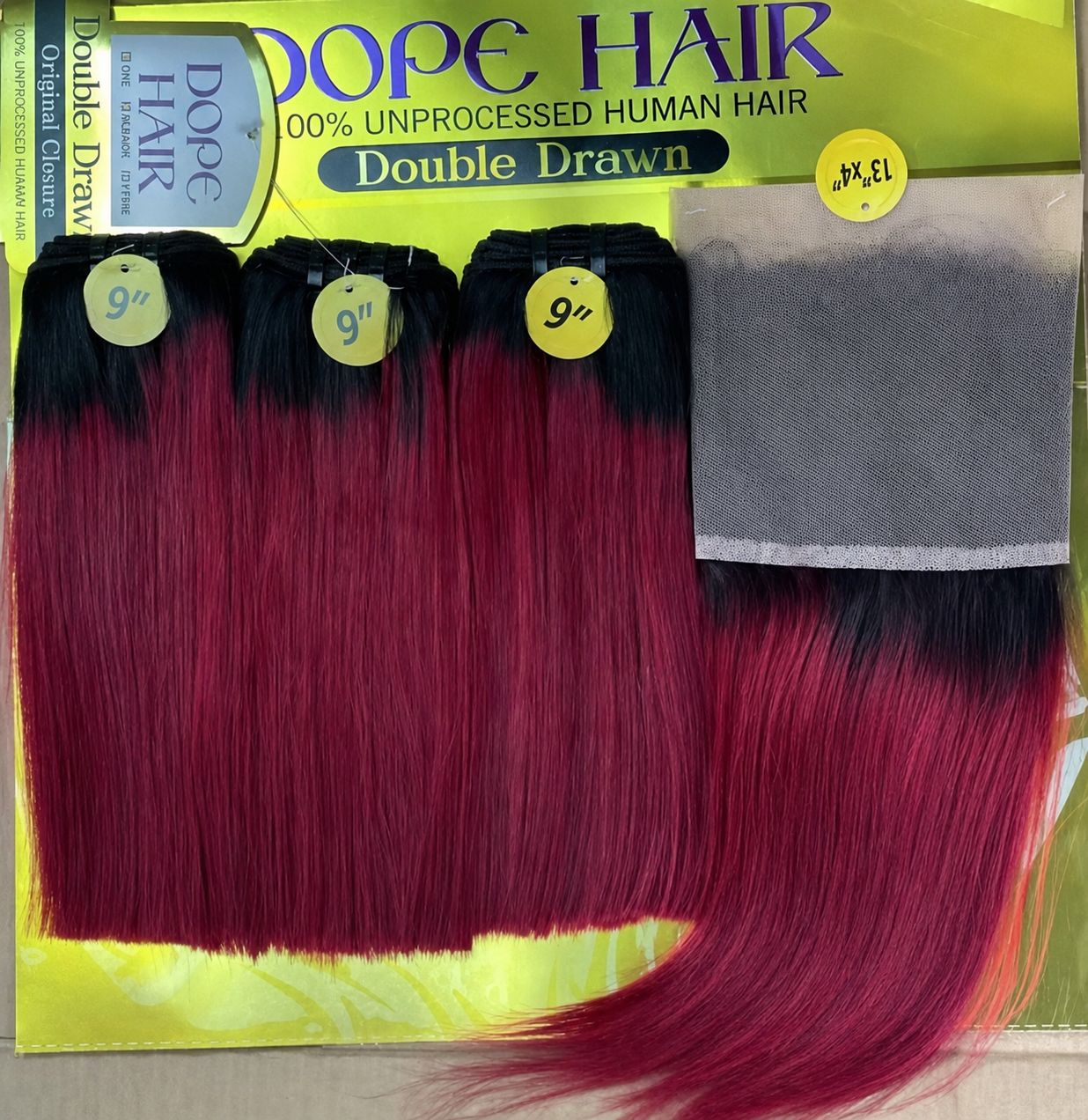 Dope Dd Stw T1b/burgundy +frontal