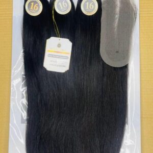 7 Sta Vietnamese Bone Straight +kim K Closure