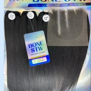 Fancy Bone Straight 5*5 Black Closure