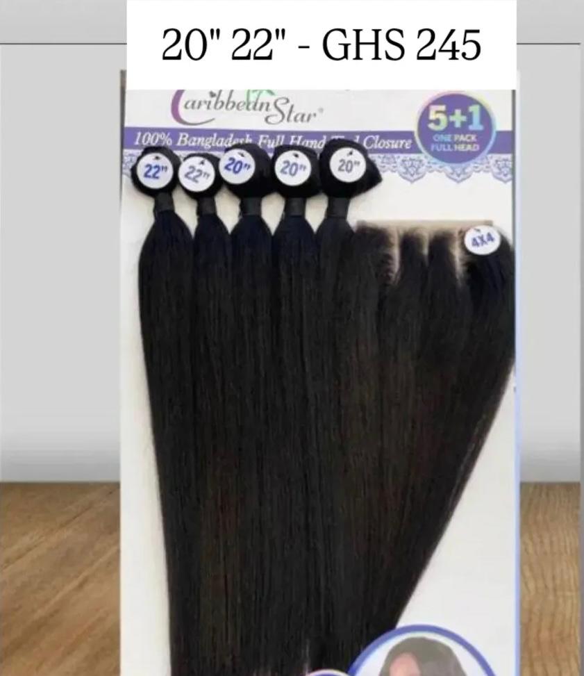 Carribean Star Stw + Closure 20"22"