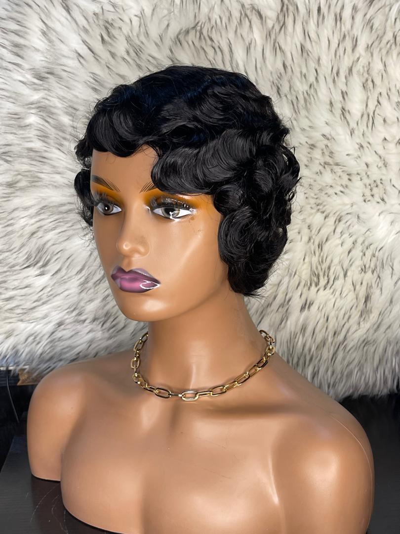 Wig Petra Finger Wave Pixie Cut